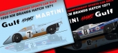 Porsche 917K  Brands Hatch 1971  Gulf Against Martini